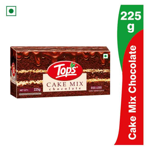 Tops Cake Mix - Chocolate (100% Vegetarian) 225Gm Carton