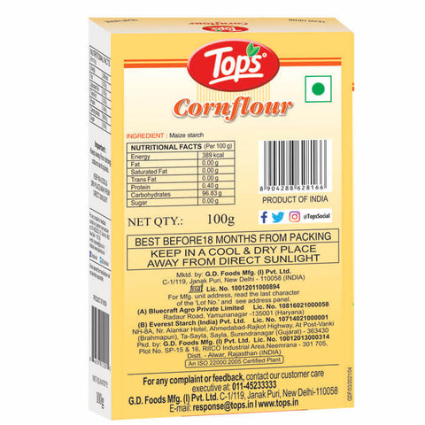 Tops Corn Flour - 100g. Mono Carton
