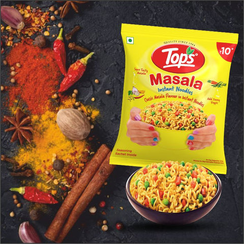 Tops Instant Masala Noodles -800g (16 pouches x 50g)