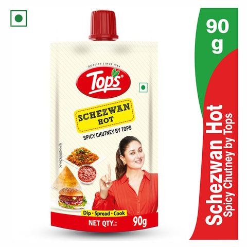 Tops Schezwan Hot (Spicy Chutney ) - 90g Spout