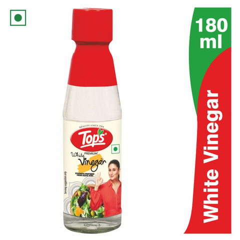 Tops Vinegar White - 180ml Glass Bottle