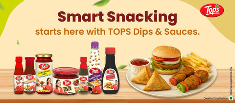 Guilt-Free Munchies with TOPS Sauces & Dips!