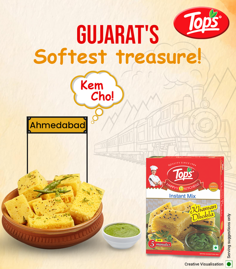TOPS Instant Mix Khaman Dhokla - 160g. Mono Carton