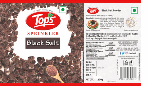 Tops Black Salt - 200g.