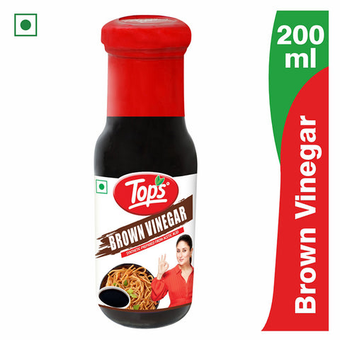 TOPS Brown  Vinegar - 200ml Glass Bottle
