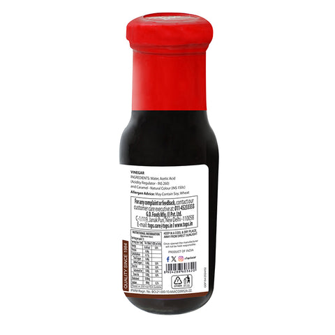 TOPS Brown  Vinegar - 200ml Glass Bottle