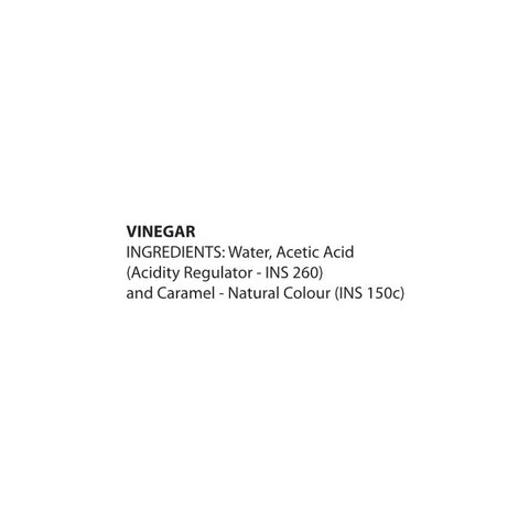 TOPS Brown  Vinegar - 200ml Glass Bottle