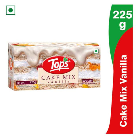 Tops Cake Mix - Vanilla (100% Vegetarian) 225Gm Carton