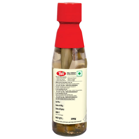 Tops Chilli Vinegar - 190g. Glass Bottle