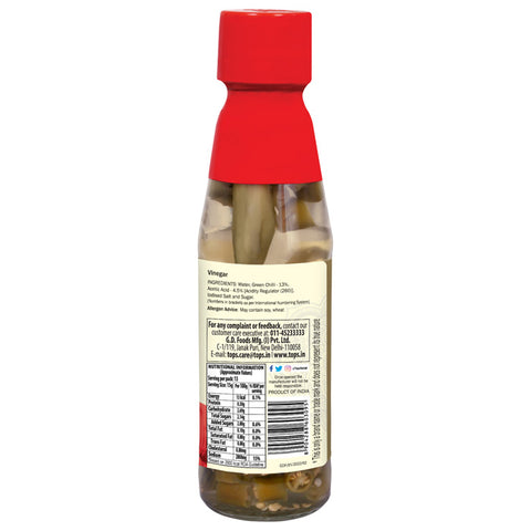TOPS Chilli Vinegar - 190g. Glass Bottle