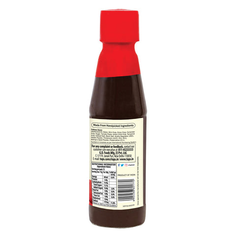 Tops Dahi Bhalla Sauce - 225g. Glass Bottle