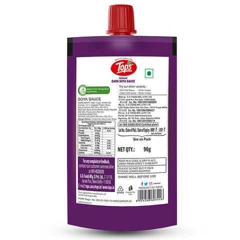 TOPS Dark Soya Sauce - 90g. Spout