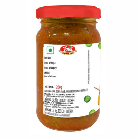 TOPS Gold Dela Pickle - 200g  Glass Bottle