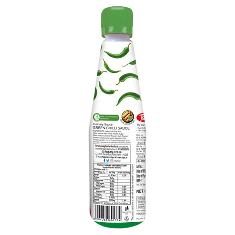 TOPS Green Chilli Sauce - 650g