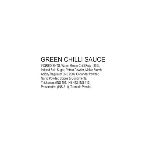 Tops Green Chilli Sauce - 90g. Spout
