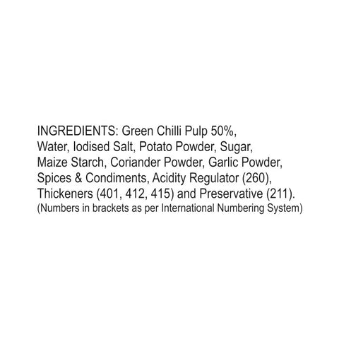 TOPS Green Chilli Sauce - 650g