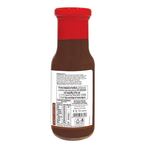 TOPS Imli Pudina Sauce - 225g. Glass Bottle
