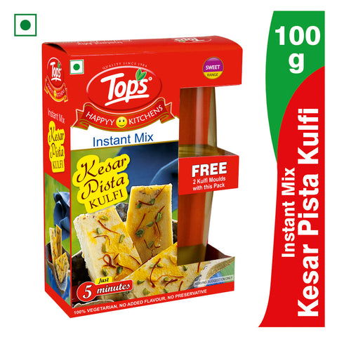 TOPS Instant Mix Kesar Pista Kulfi - 100g Mono Carton
