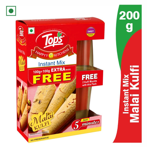 TOPS Instant Mix Malai Kulfi- 100g+100g Mono Carton