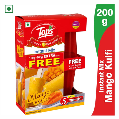 TOPS Instant Mix Mango Kulfi- 100g+100g Mono Carton
