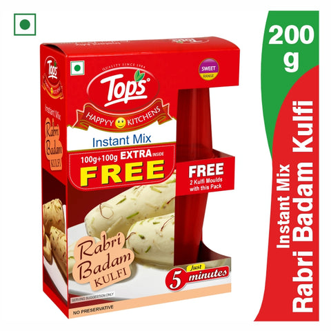 TOPS Instant Mix Rabri Badam Kulfi- 100g+100g Mono Carton