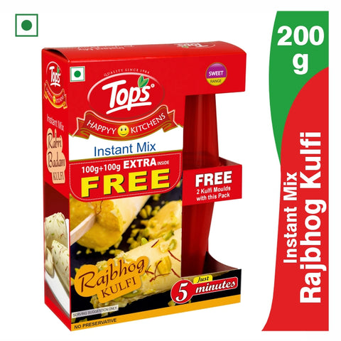 TOPS Instant Mix Rajbhog Kulfi- 100g+100g Mono Carton