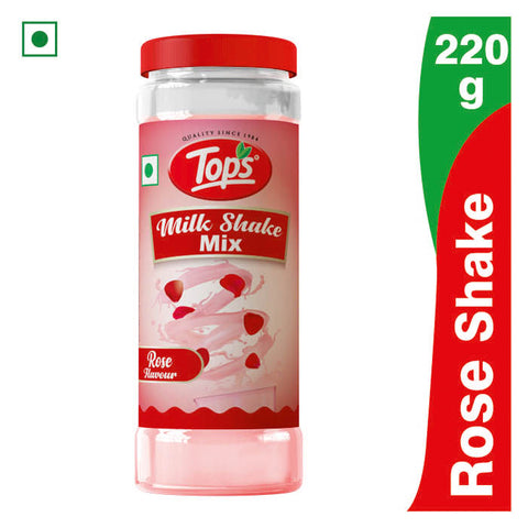 TOPS Milk Shake Mix Rose Flavour - 220g PET Bottle