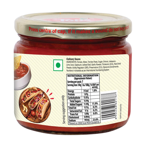 Tops Salsa Sauce - 350g. Glass Jar