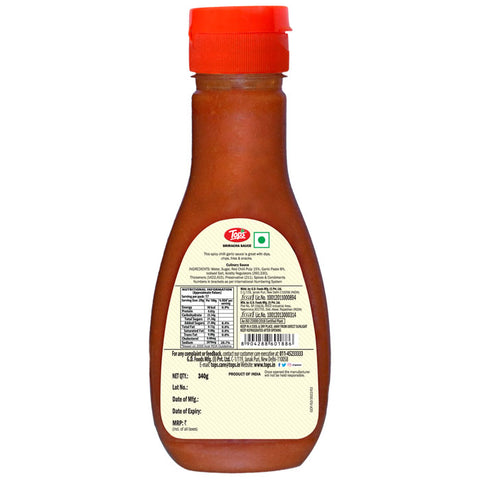 TOPS Sriracha Sauce - 340g. PET Bottle