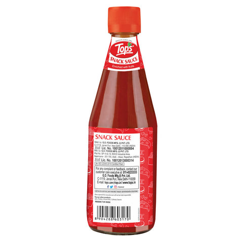 Tops Snack Sauce - 465g. Glass Bottle