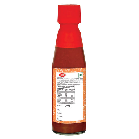 Tops Hot Garlic Sauce - 200g. Glass Bottle