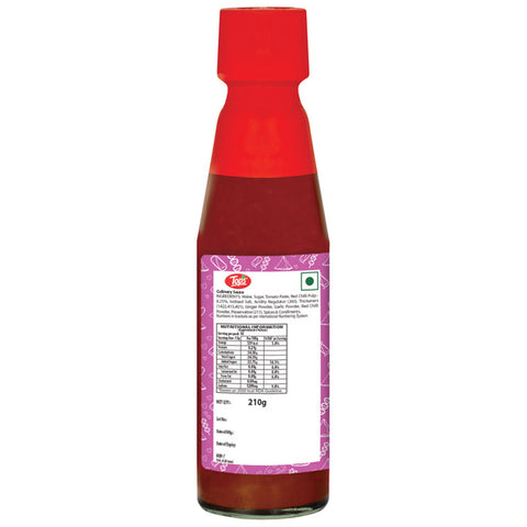 Tops Hot & Sweet Snack Sauce - 210g. Glass Bottle