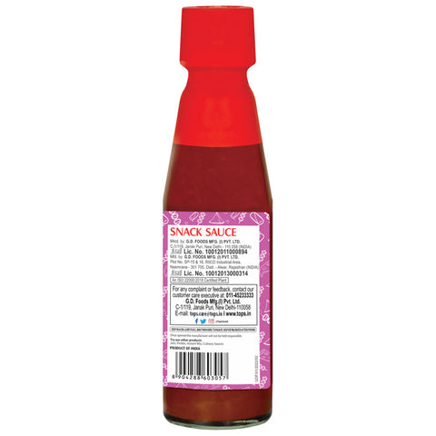 Tops Hot & Sweet Sauce - 210g. Glass Bottle