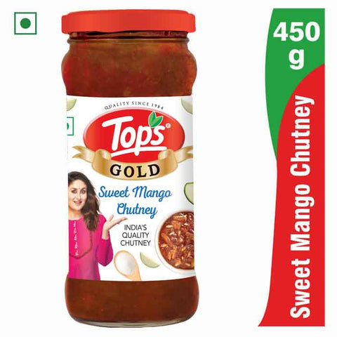 TOPS Gold Sweet Mango Chutney - 450g. Glass Bottle