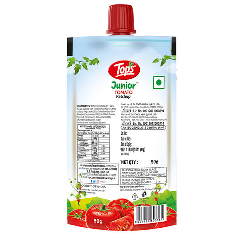 Tops Junior Tomato Ketchup Spout - 90g. Spout