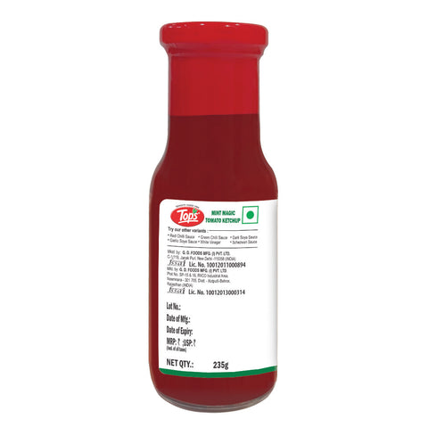 TOPS Mint Magic Tomato Ketchup - 235g. Glass Bottle