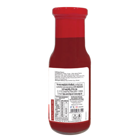 TOPS Thai Sweet Chilli Sauce - 245g. Glass Bottle