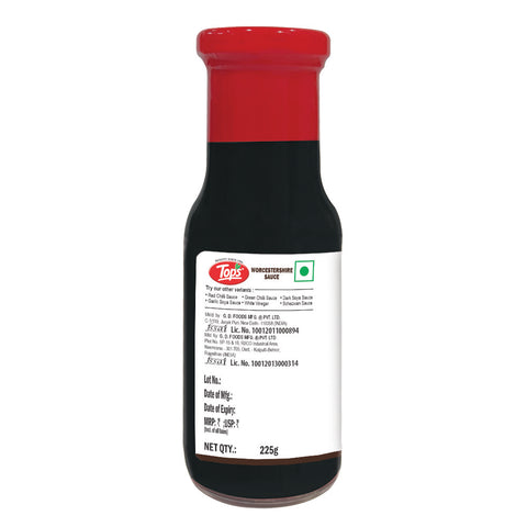 TOPS Worcestershire Sauce - 225g. Glass Bottle