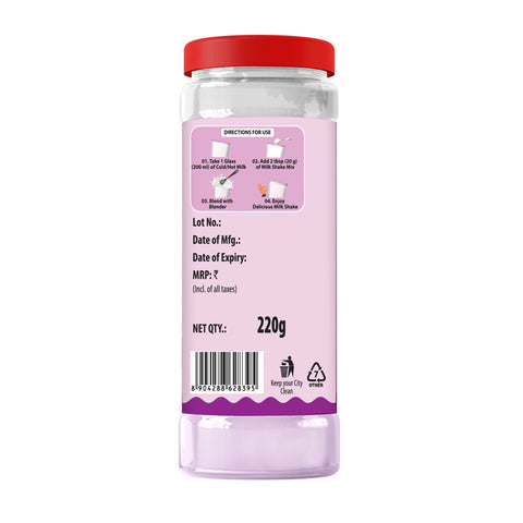 TOPS Milk Shake Mix Vanilla Flavour - 220g PET Bottle
