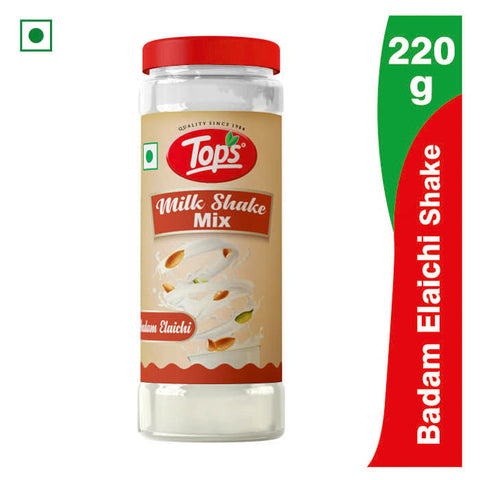 TOPS Milk Shake Mix Badam Elaichi Flavour - 220g PET Bottle